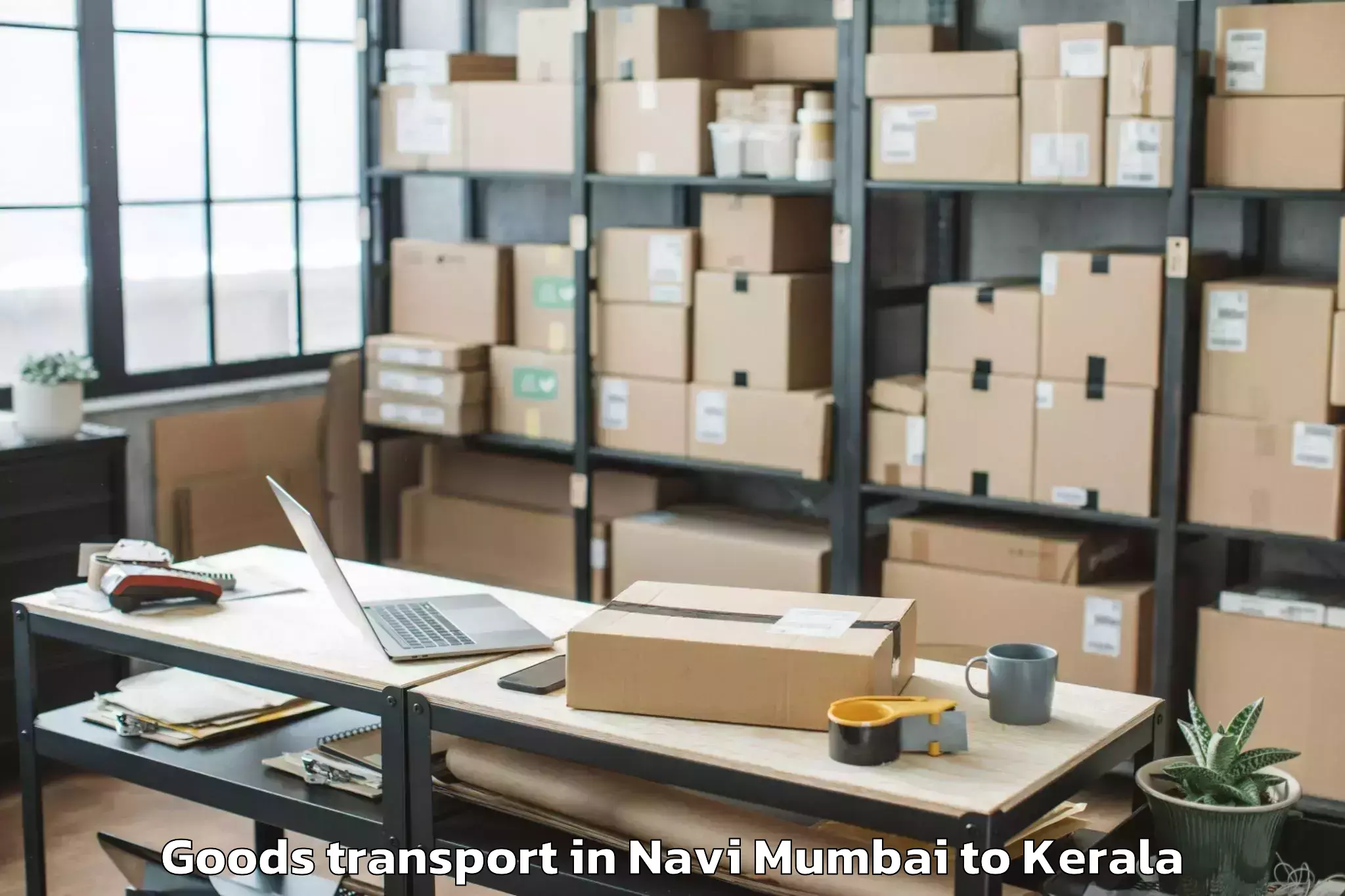 Reliable Navi Mumbai to Trivandrum Goods Transport